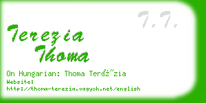 terezia thoma business card